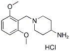 1-(2,6-DIMETHOXYBENZYL)PIPERIDIN-4-AMINE HYDROCHLORIDE 结构式
