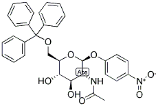 P-NITROPHENYL 2-ACETAMIDO-2-DEOXY-6-O-TRITYL-BETA-D-GLUCOPYRANOSIDE 结构式