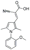 (2E)-2-CYANO-3-[1-(2-METHOXYPHENYL)-2,5-DIMETHYL-1H-PYRROL-3-YL]ACRYLIC ACID 结构式