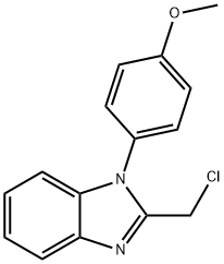 2-(氯甲基)-1-(4-甲氧基苯基)-1H-苯并[D]咪唑 结构式