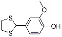 4-(1,3-DITHIOLAN-2-YL)-2-METHOXYPHENOL 结构式