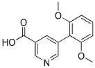 5-(2,6-DIMETHOXYPHENYL)NICOTINIC ACID 结构式