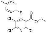 ETHYL 2,5,6-TRICHLORO-4-[(4-METHYLPHENYL)THIO]NICOTINATE 结构式