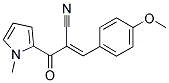 (E)-3-(4-METHOXYPHENYL)-2-[(1-METHYL-1H-PYRROL-2-YL)CARBONYL]-2-PROPENENITRILE 结构式