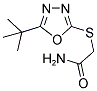 2-[(5-TERT-BUTYL-1,3,4-OXADIAZOL-2-YL)SULFANYL]ACETAMIDE 结构式