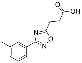 3-(3-M-TOLYL-[1,2,4]OXADIAZOL-5-YL)-PROPIONIC ACID 结构式