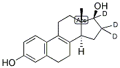 DELTA8,9-DEHYDRO-17BETA-ESTRADIOL-16,16,17-D3 结构式