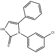 1-(3-氯苯基)-5-苯基-1H-咪唑-2-硫醇 结构式