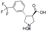 (TRANS)-4-(3-TRIFLUOROMETHYL-PHENYL)-PYRROLIDINE-3-CARBOXYLIC ACID-HCL 结构式