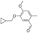 5-(CYCLOPROPYLMETHOXY)-4-METHOXY-2-METHYLBENZALDEHYDE 结构式