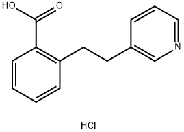 2-(2-(吡啶-3-基)乙基)苯甲酸盐酸盐 结构式
