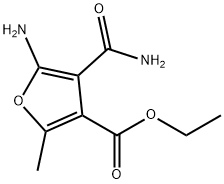 5-氨基-4-(氨基羰基)-2-甲基-3-呋喃甲酸乙酯 结构式