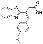 3-BENZOTHIAZOL-2-YL-4-(4-METHOXY-PHENYL)-BUT-3-ENOIC ACID 结构式