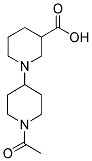 1'-ACETYL-[1,4']BIPIPERIDINYL-3-CARBOXYLIC ACID 结构式