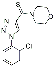 4-{[1-(2-CHLOROPHENYL)-1H-1,2,3-TRIAZOL-4-YL]CARBONOTHIOYL}MORPHOLINE 结构式