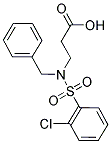3-{BENZYL[(2-CHLOROPHENYL)SULFONYL]AMINO}PROPANOIC ACID 结构式