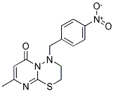 8-METHYL-4-(4-NITROBENZYL)-3,4-DIHYDRO-2H,6H-PYRIMIDO[2,1-B][1,3,4]THIADIAZIN-6-ONE 结构式