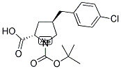 Boc-(R)-gamma-(4-chloro-benzyl)-L-proline 结构式