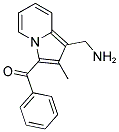 [1-(AMINOMETHYL)-2-METHYLINDOLIZIN-3-YL](PHENYL)METHANONE 结构式