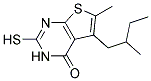 2-MERCAPTO-6-METHYL-5-(2-METHYLBUTYL)THIENO[2,3-D]PYRIMIDIN-4(3H)-ONE 结构式