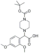 2-(4-BOC-哌嗪基)-2-(2,4-二甲氧基苯基)乙酸 结构式