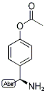 (S)-4-(1-AMINOETHYL)PHENYL ACETATE 结构式