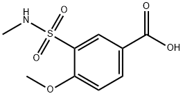 4-甲氧基-3-(甲基氨磺酰基)苯甲酸 结构式