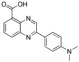 2-(4-DIMETHYLAMINO-PHENYL)-QUINOXALINE-5-CARBOXYLIC ACID 结构式