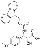 N-FMOC-3-(S)-AMINO-2-(S)-HYDROXY-3-(4-METHOXY-PHENYL)-PROPIONIC ACID 结构式