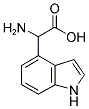 AMINO-(1H-INDOLE-4-YL)-ACETIC ACID 结构式