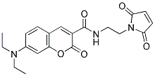 7-DIETHYLAMINO-3-[N-(2-MALEIMIDOETHYL)CARBAMOYL]COUMARIN 结构式