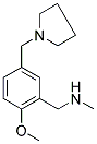 [2-Methoxy-5-(pyrrolidin-1-ylmethyl)benzyl]methylamine 结构式
