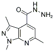 1,3,6-TRIMETHYL-1H-PYRAZOLO[3,4-B]PYRIDINE-4-CARBOXYLIC ACID HYDRAZIDE 结构式