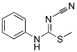 1-CYANO-2-METHYL-3-PHENYLISOTHIOUREA 结构式
