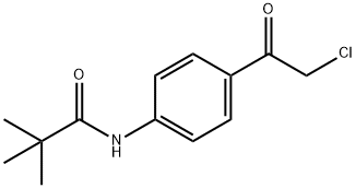 N-[4-(2-氯乙酰基)苯基]-2,2-二甲基丙酰胺 结构式