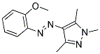 4-[(E)-(2-METHOXYPHENYL)DIAZENYL]-1,3,5-TRIMETHYL-1H-PYRAZOLE 结构式
