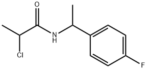 2-氯-N-[1-(4-氟苯基)乙基]丙酰胺 结构式