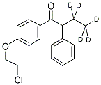 1-[4-(2-CHLOROETHOXY)PHENYL]-2-(ETHYL-D5)-2-PHENYLETHANONE 结构式