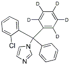 CLOTRIMAZOLE-D5 (PHENYL-D5) 结构式