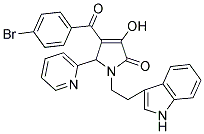 1-(2-(1H-INDOL-3-YL)ETHYL)-4-(4-BROMOBENZOYL)-3-HYDROXY-5-(PYRIDIN-2-YL)-1H-PYRROL-2(5H)-ONE 结构式