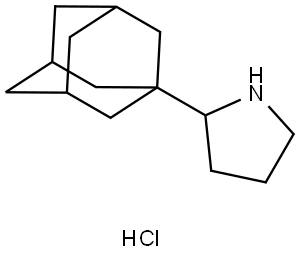 2-(1-Adamantyl)pyrrolidine hydrochloride 结构式