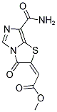 METHYL (2E)-[7-(AMINOCARBONYL)-3-OXOIMIDAZO[5,1-B][1,3]THIAZOL-2(3H)-YLIDENE]ACETATE 结构式