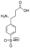 (R)-4-AMINO-4-(4-METHANESULFONYL-PHENYL)-BUTYRIC ACID 结构式