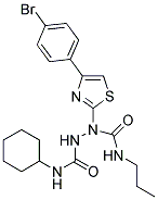 N~1~-PROPYL-1-[4-(4-BROMOPHENYL)-1,3-THIAZOL-2-YL]-N~2~-CYCLOHEXYL-1,2-HYDRAZINEDICARBOXAMIDE 结构式