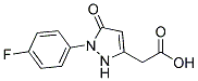 [1-(4-FLUOROPHENYL)-5-OXO-2,5-DIHYDRO-1H-PYRAZOL-3-YL]ACETIC ACID 结构式