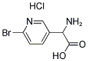 2-AMINO-2-(6-BROMOPYRIDIN-3-YL)ACETIC ACID HYDROCHLORIDE 结构式