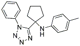 N-(4-METHYLPHENYL)-N-[1-(1-PHENYL-1H-TETRAZOL-5-YL)CYCLOPENTYL]AMINE 结构式