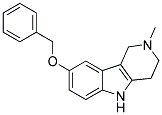 8-BENZYLOXY-2-METHYL-2,3,4,5-TETRAHYDRO-1H-PYRIDO[4,3-B]INDOLE 结构式