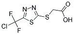 ((5-[CHLORO(DIFLUORO)METHYL]-1,3,4-THIADIAZOL-2-YL)SULFANYL)ACETIC ACID 结构式