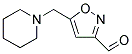 5-(1-PIPERIDINYLMETHYL)-3-ISOXAZOLECARBALDEHYDE 结构式